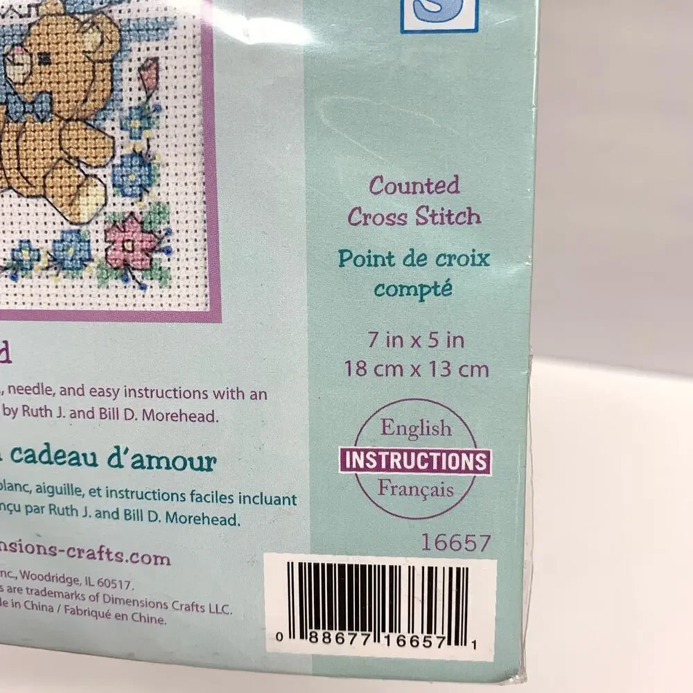 Baby Hugs 'A Gift of Love' Cross Stitch Kit - Blue